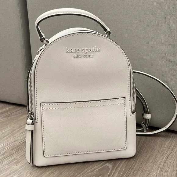kate spade | Bags | Kate Spade Mini White Backpack | Poshmark display picture 3